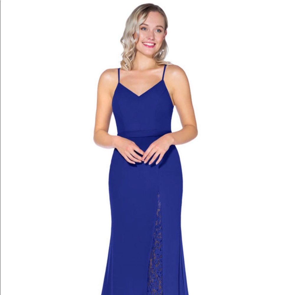 NEVER WORN royal blue “Caroline” dress from Azazie